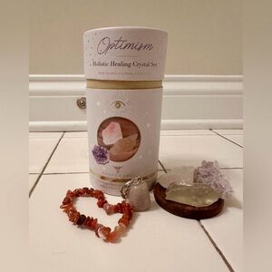 Beginner Healing Crystal Set (Includes bonus crystal bracelet and keychain!)